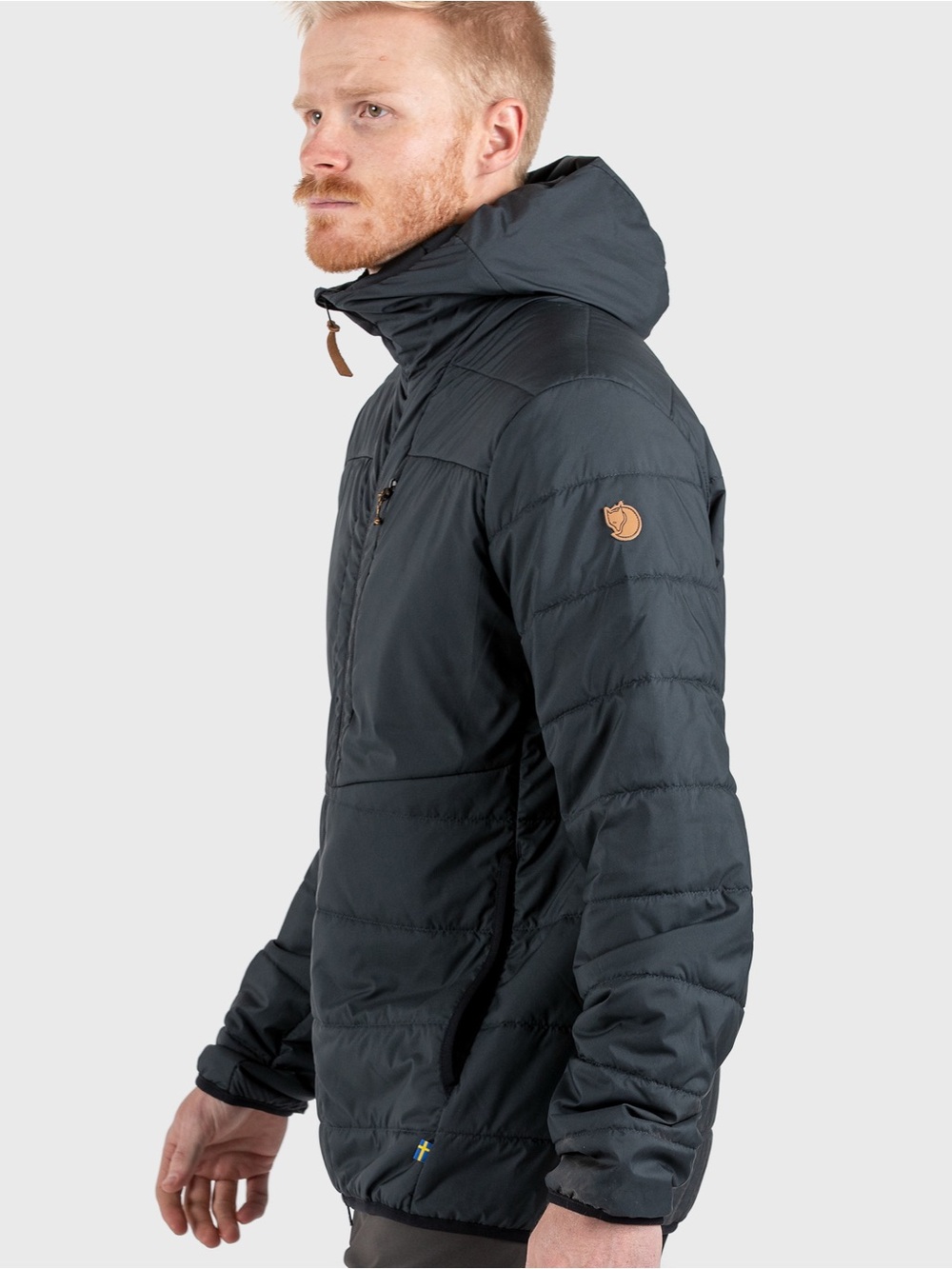 Fjallraven Ken padded hoodie - black